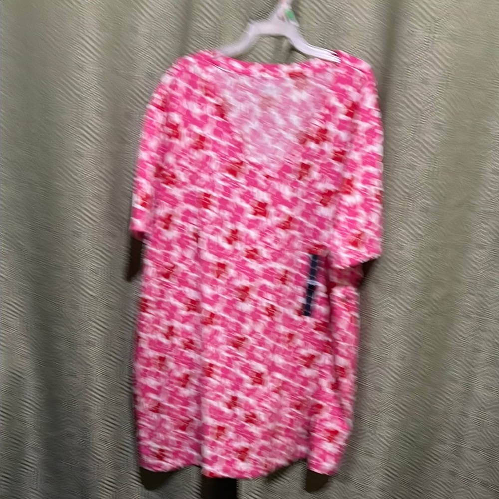 Land’s End Pink and White Floral Top NWT - Picture 2 of 6